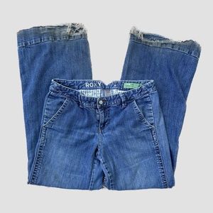 Vintage y2k Roxy super flare wide leg denim jeans